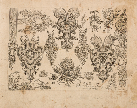 1743 Rococo Ornamental Engraving