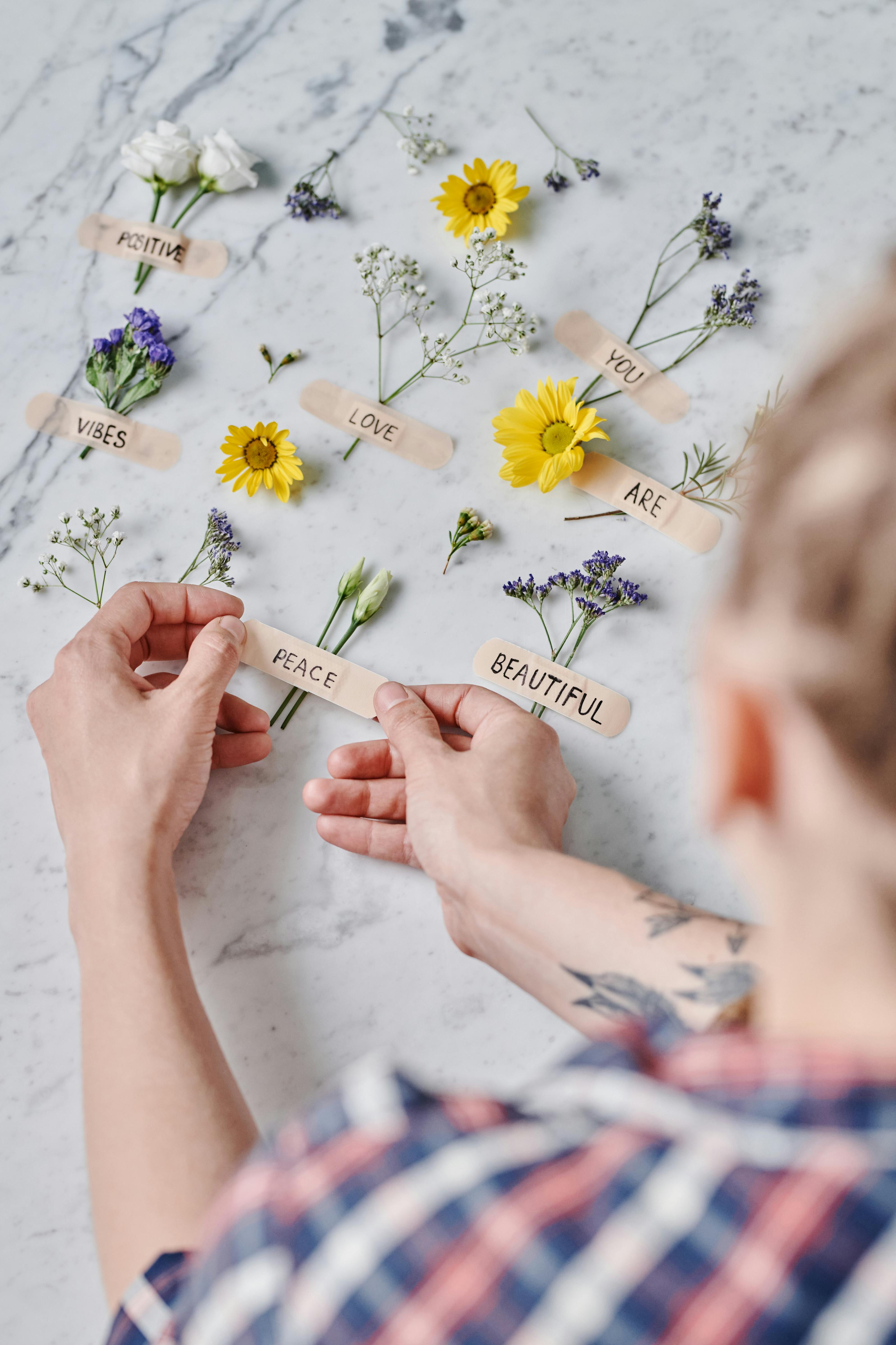 Positive Affirmation Flower Arrangement
