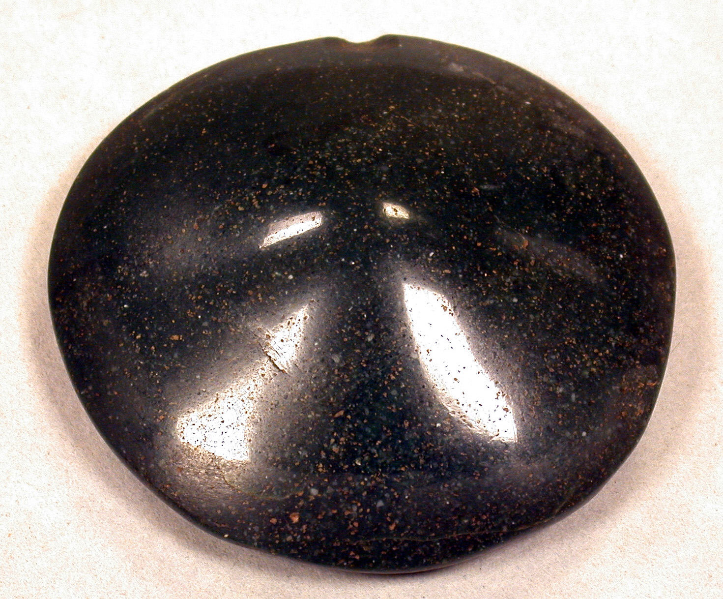 Polished Black Stone Pebble