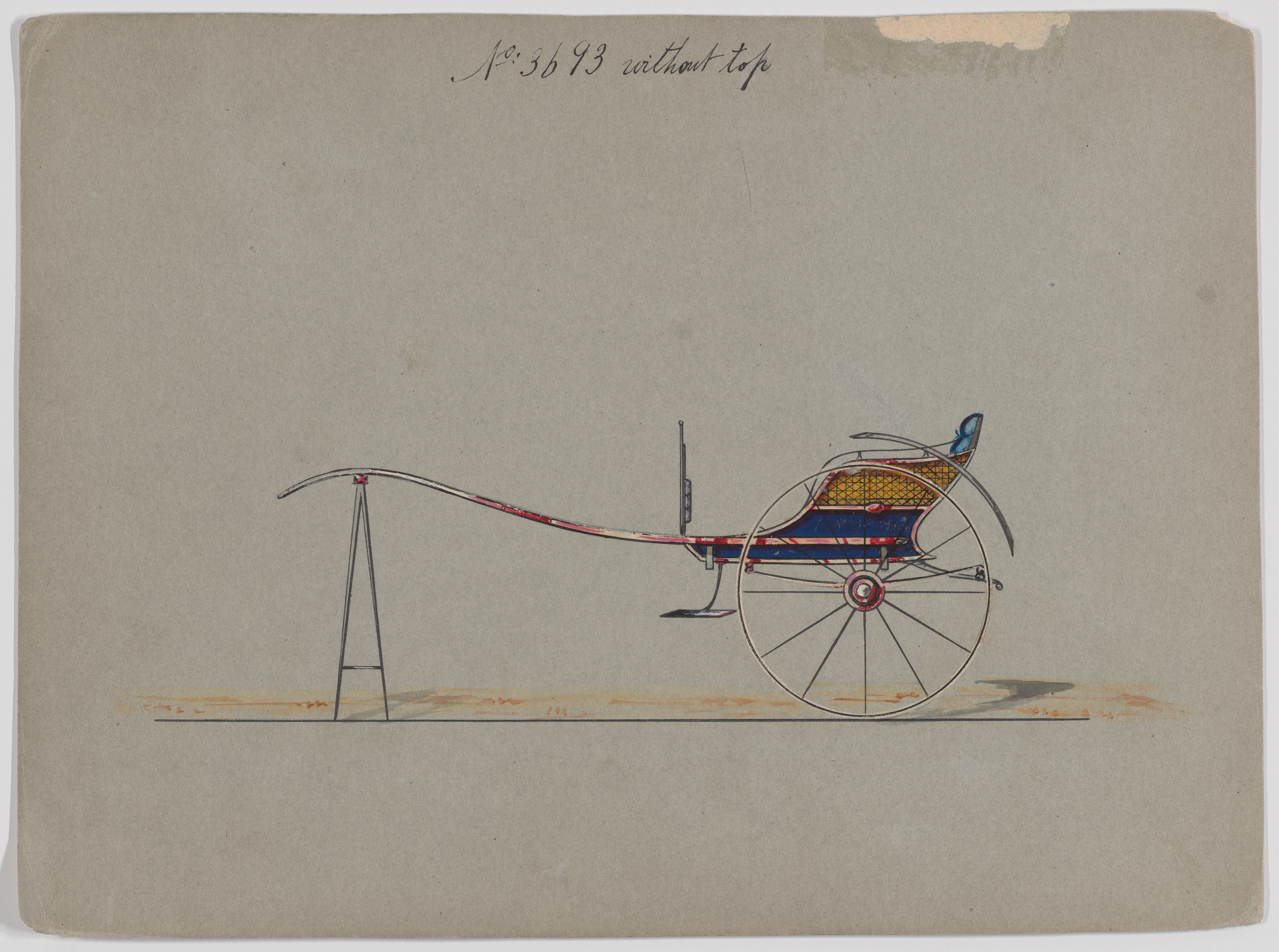Hand-drawn Carriage Design Sketch