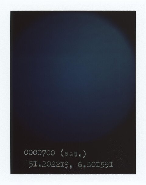 Dark Polaroid with Coordinate Text