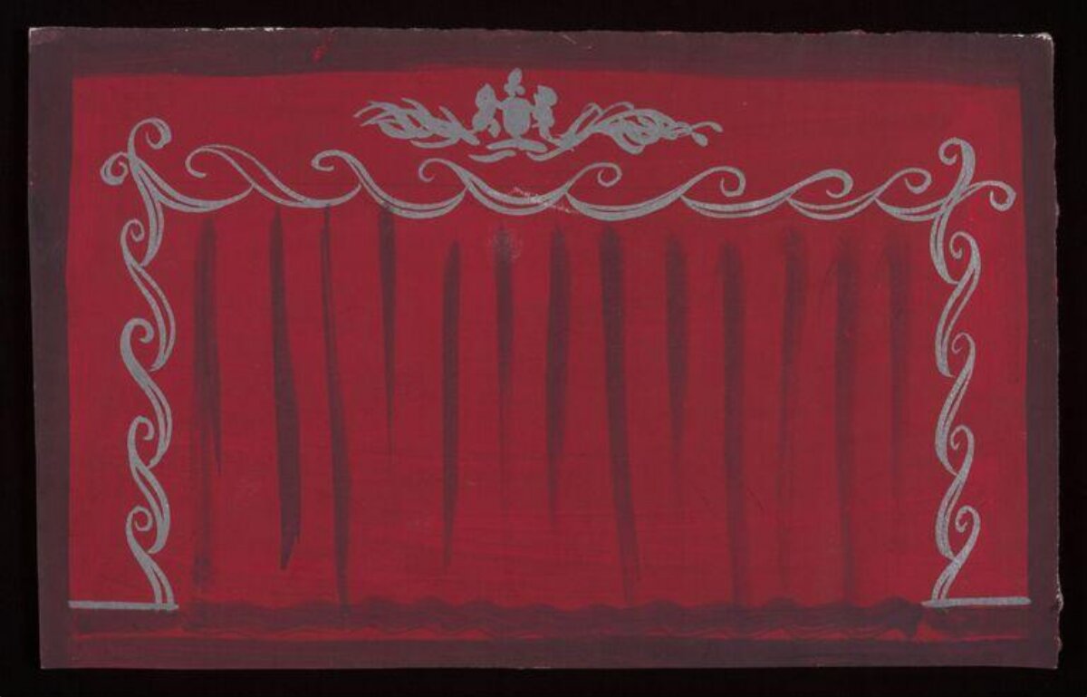 Hand-painted Red Ornamental Frame — Background Images