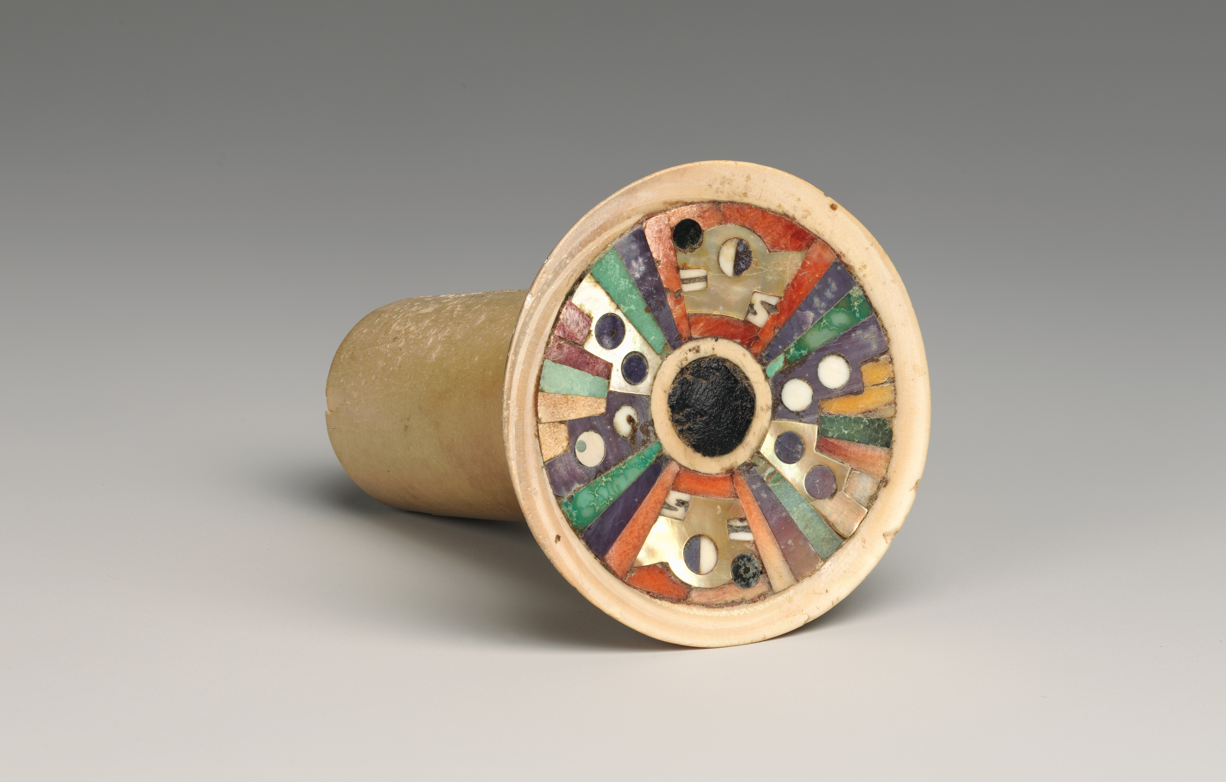 Inlaid Ancient Cylindrical Cup