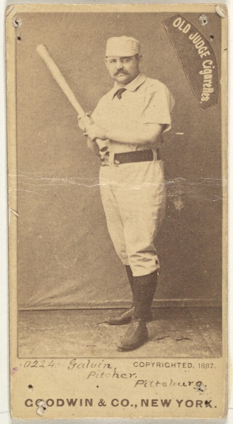1887 Old Judge Baseball Cigarette Card