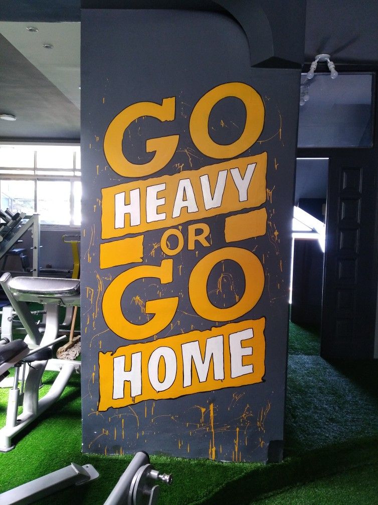 Gym Motivational Wall Sign