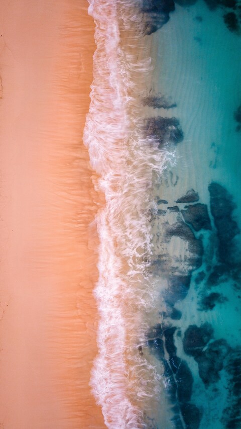 Aerial View of Coastal Shore