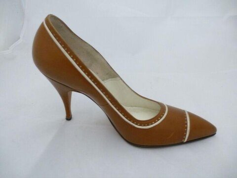 Brown Pointed Toe High Heel Shoe