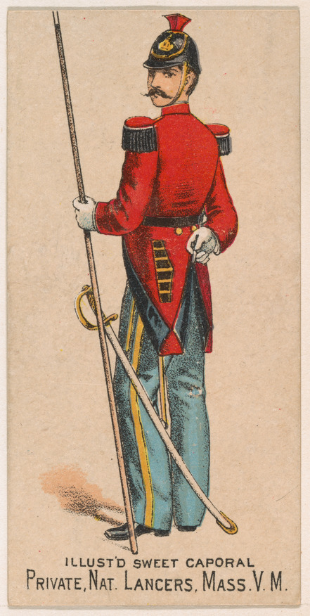 Massachusetts Lancers Private Tobacco Card