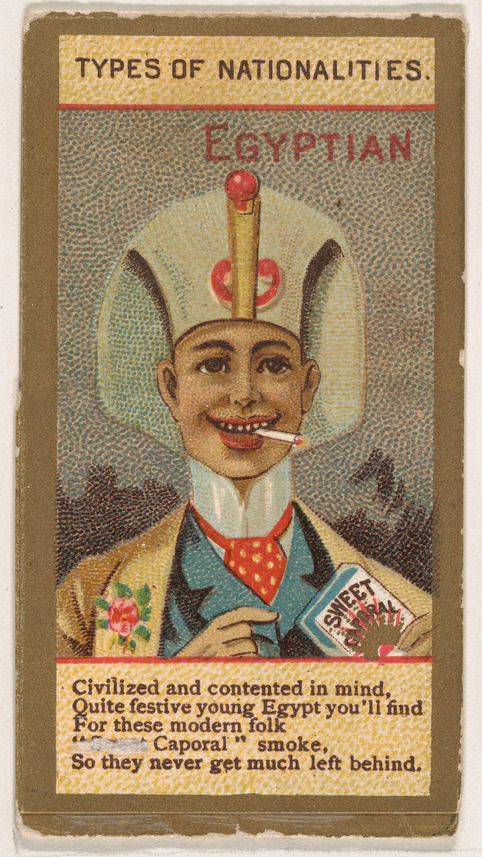 Vintage Egyptian Cigarette Ad Card