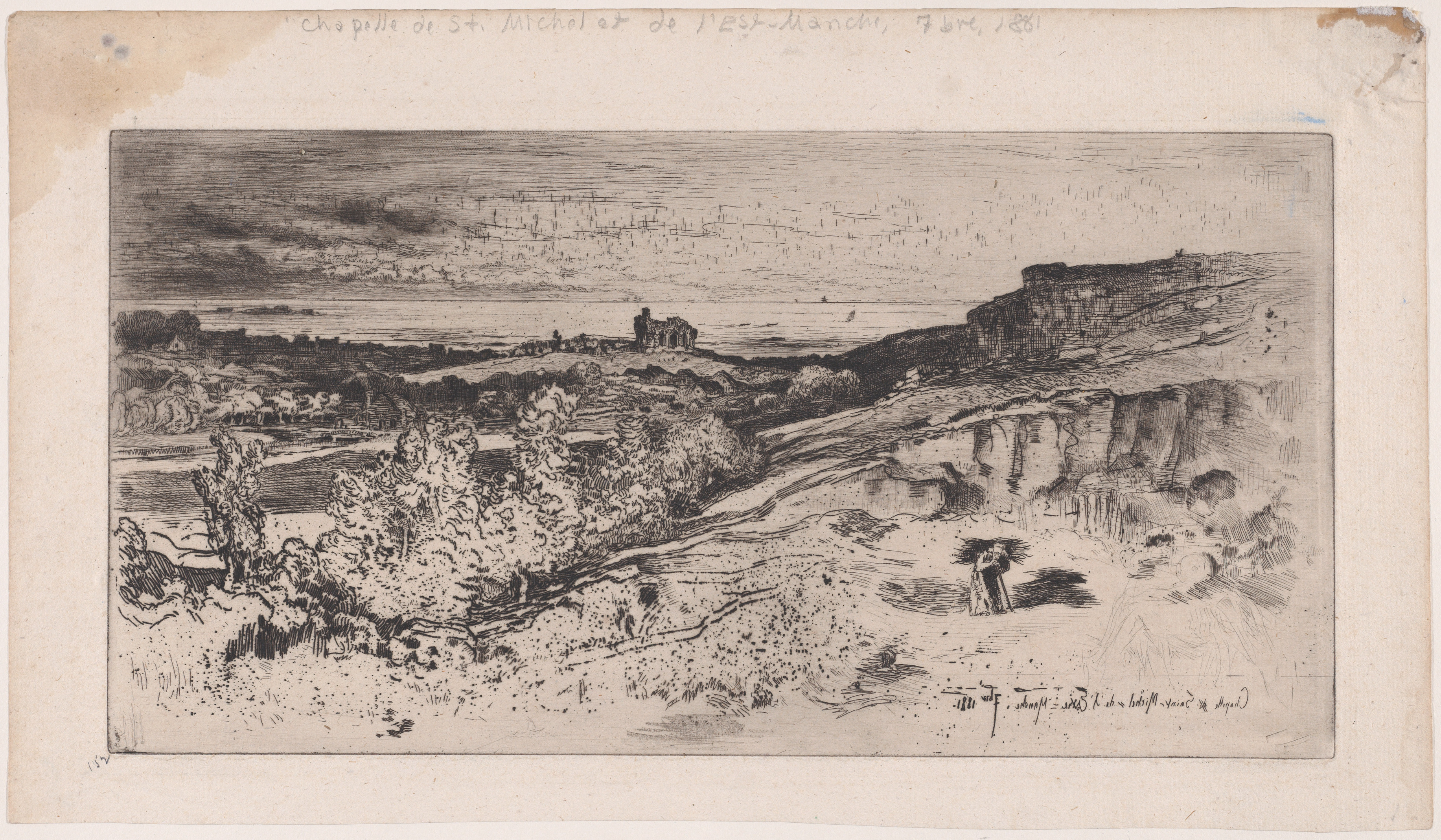 1881 Coastal Landscape with Chapel Ruin