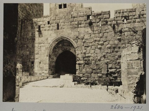 Vintage Photo of Historic Stone City Gate