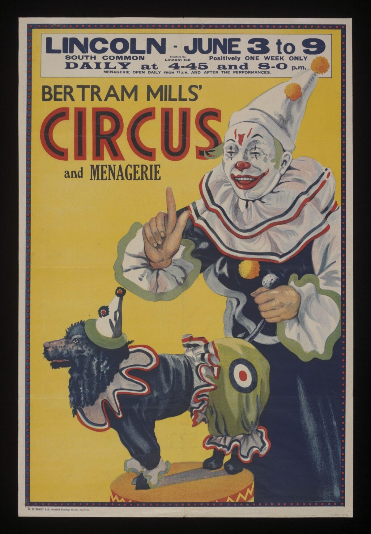 Vintage Bertram Mills Circus Poster