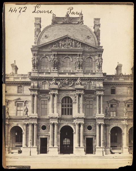 Vintage View of Louvre Richelieu Pavilion