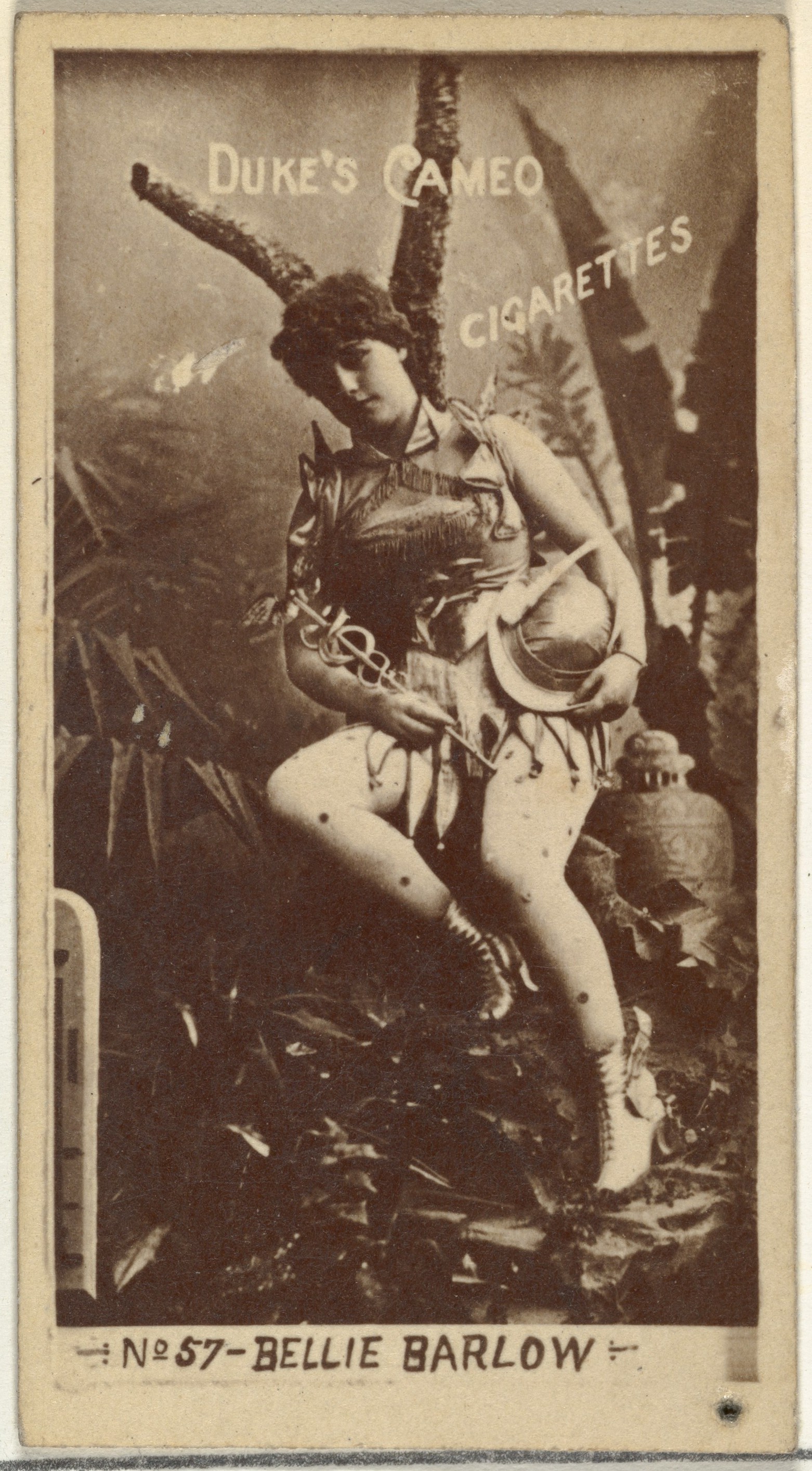 Duke's Cameo Cigarette Card of Bellie Barlow