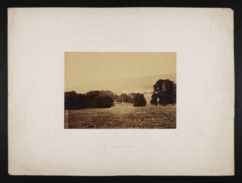 Vintage Sepia Countryside Landscape