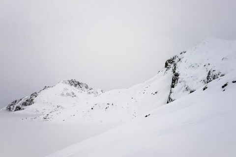Snow Covered Mountain Peaks