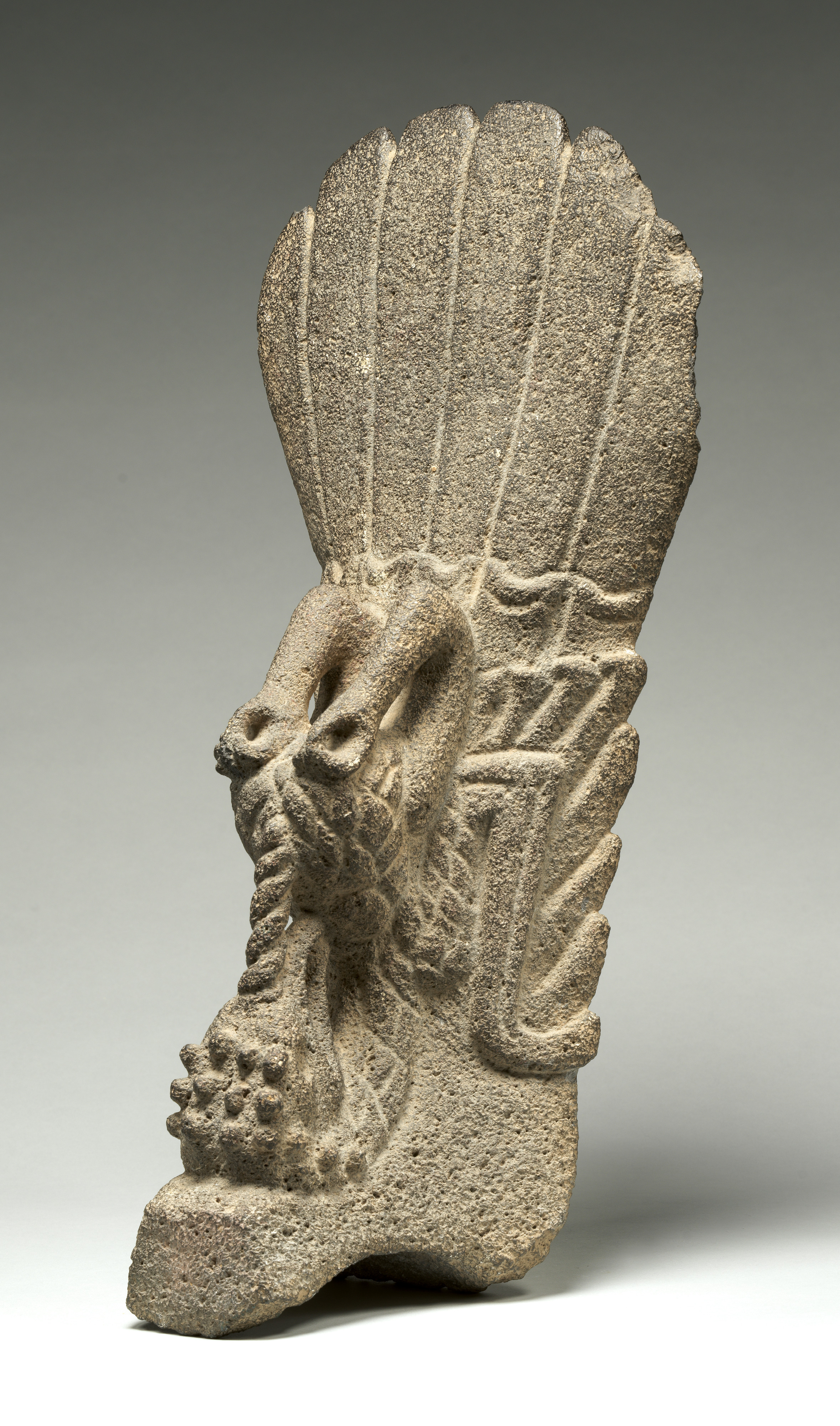 Ancient Stone Carved Bird Sculpture