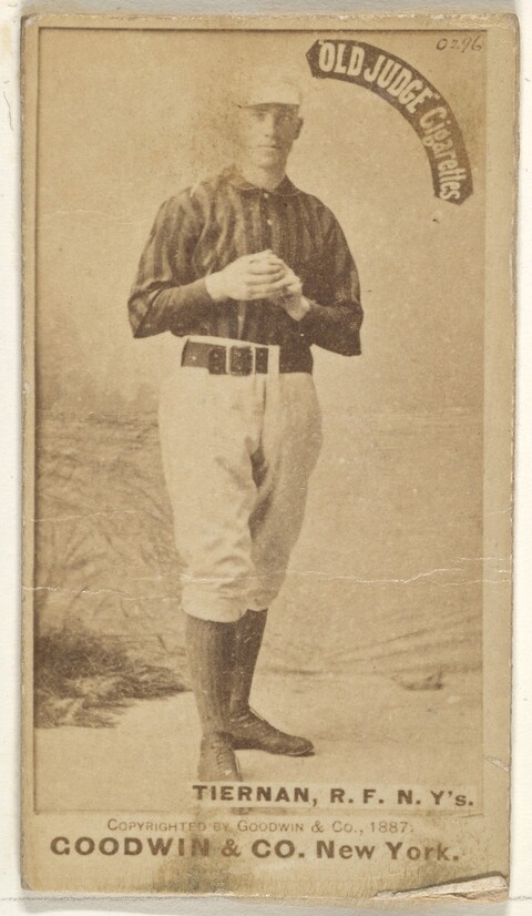 1887 Old Judge Baseball Cigarette Card