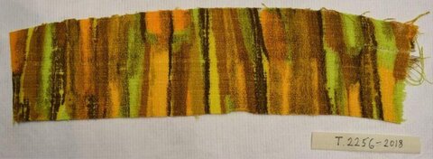 Cataloged Striped Fabric Sample