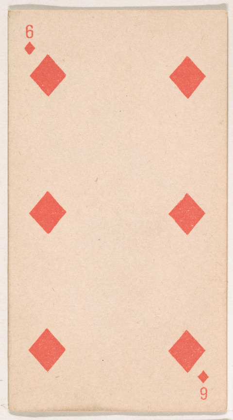 Six of Diamonds Playing Card