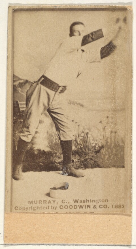 1887 Murray Washington Baseball Card