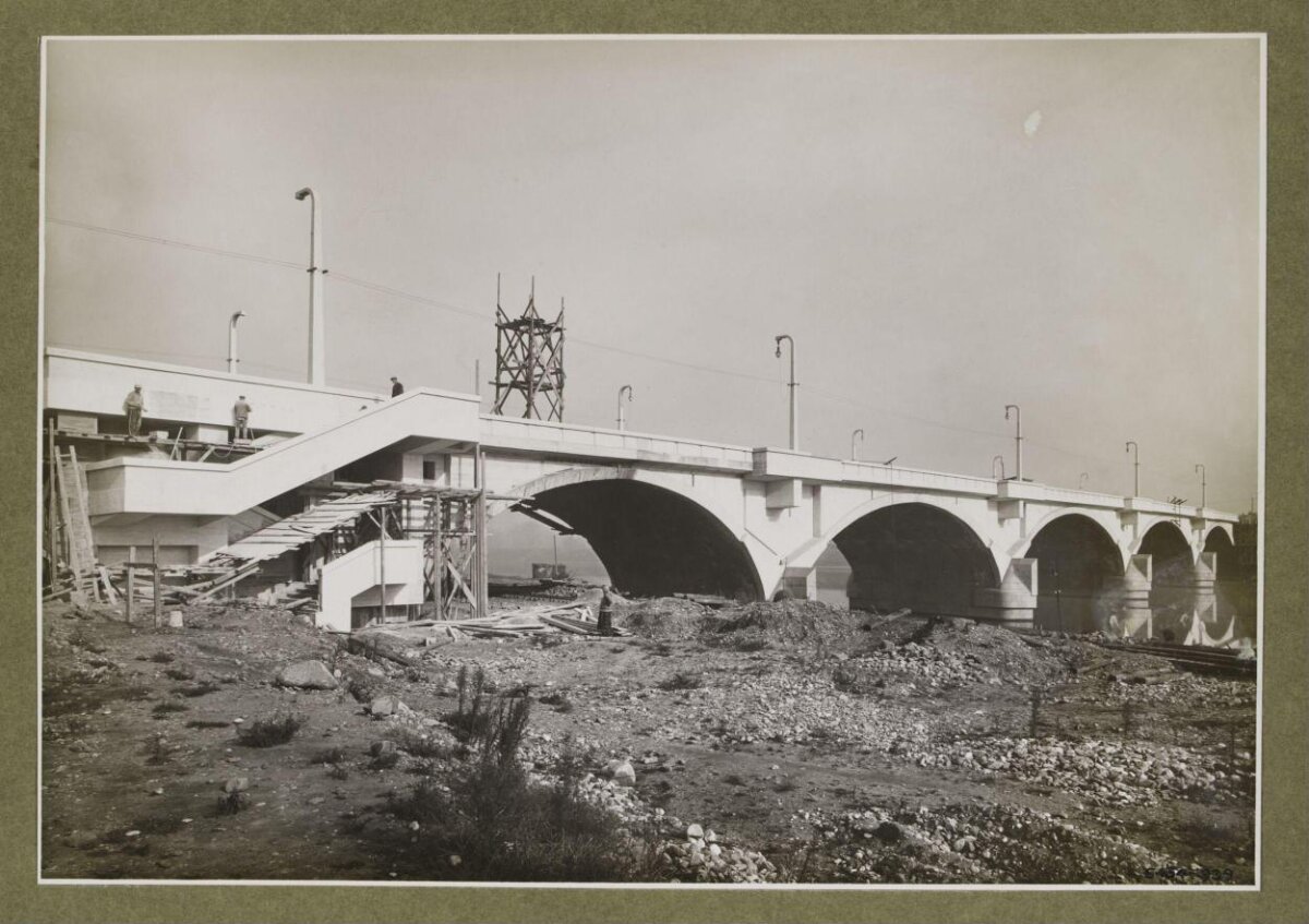 Concrete Arch Bridge Under Construction