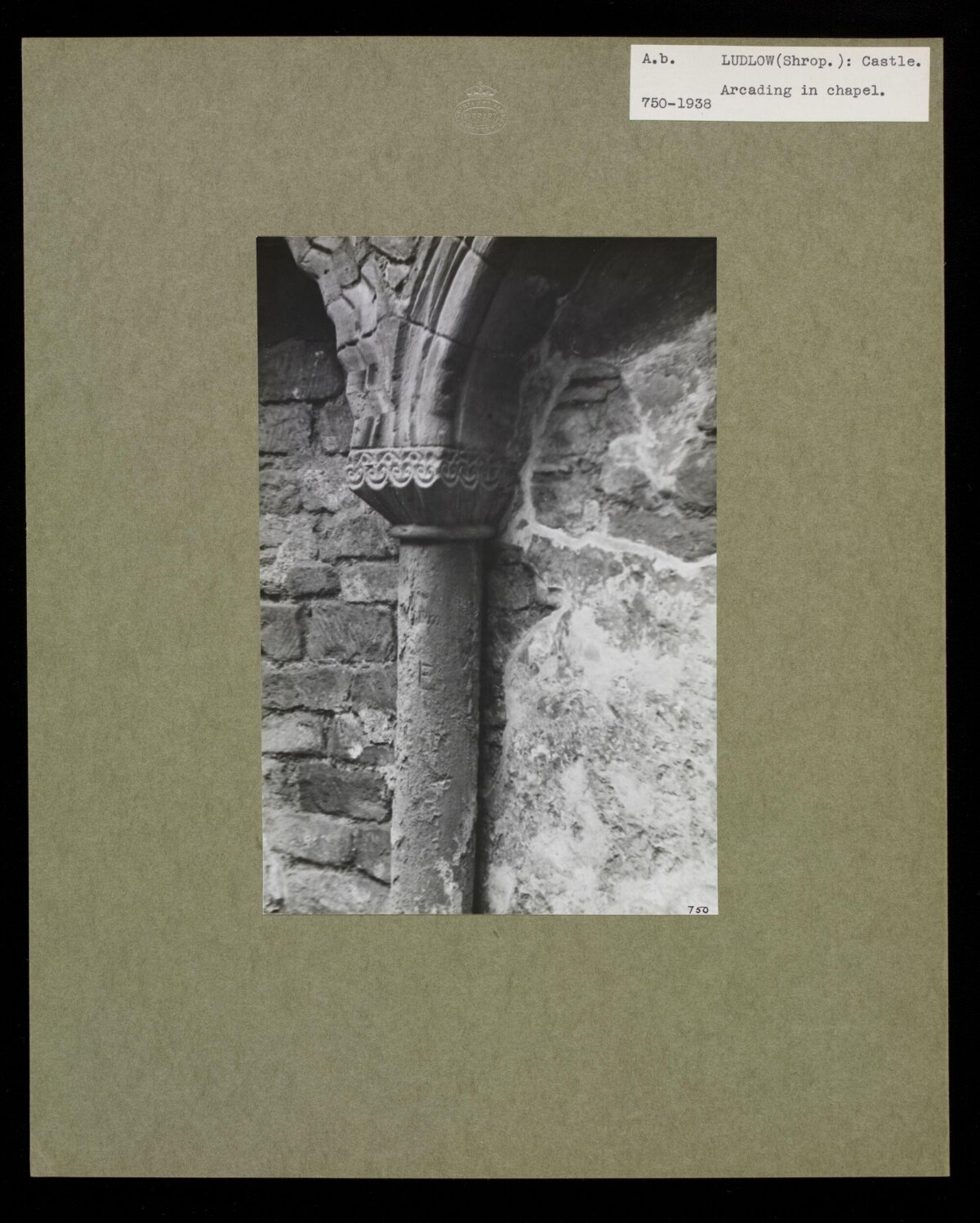 Arcade Column in Ludlow Castle Chapel
