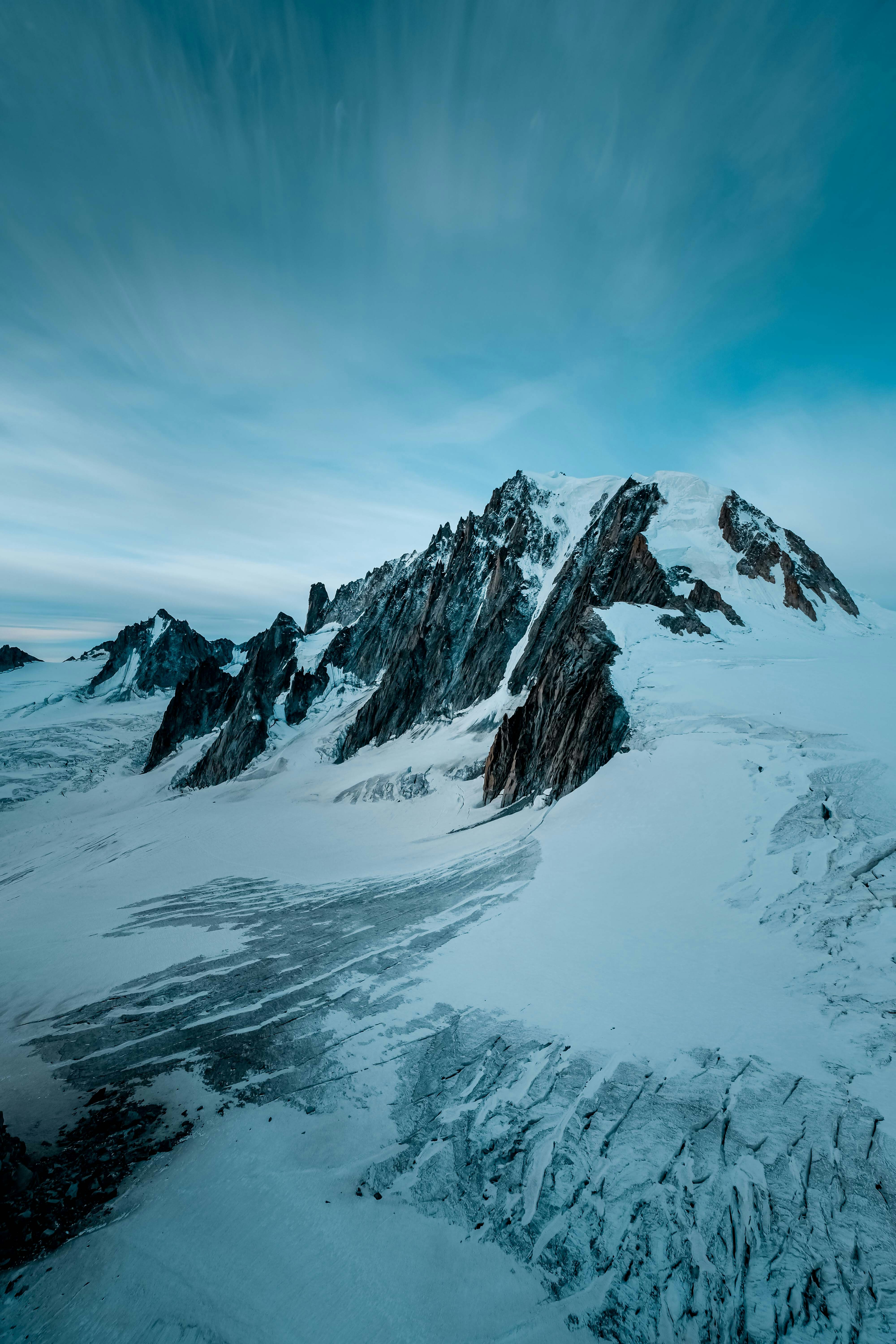 Snow-capped Mountain Glacier Landscape