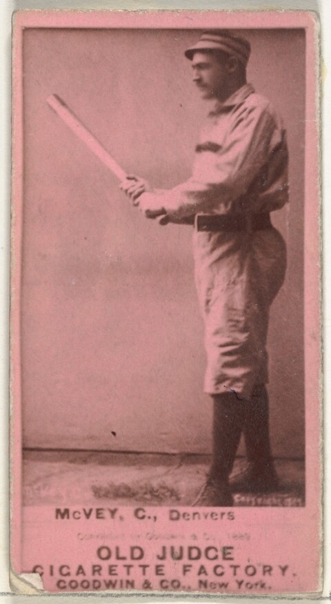 C. McVey Denver Baseball Cigarette Card