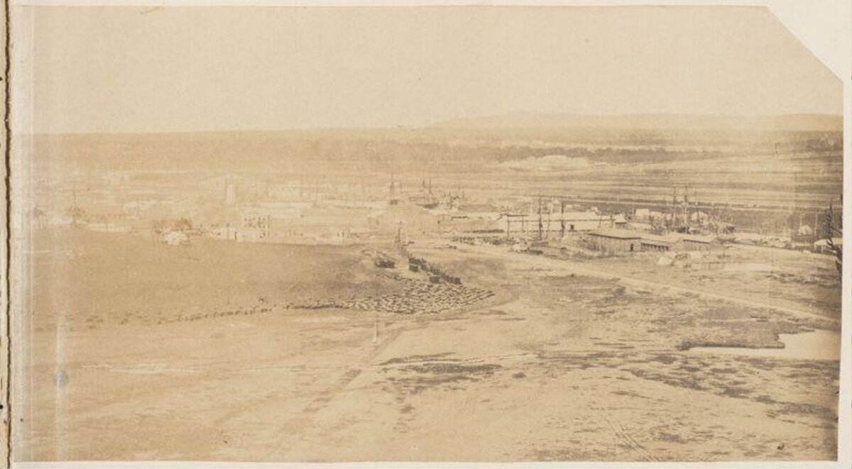 Vintage Port Town Panorama