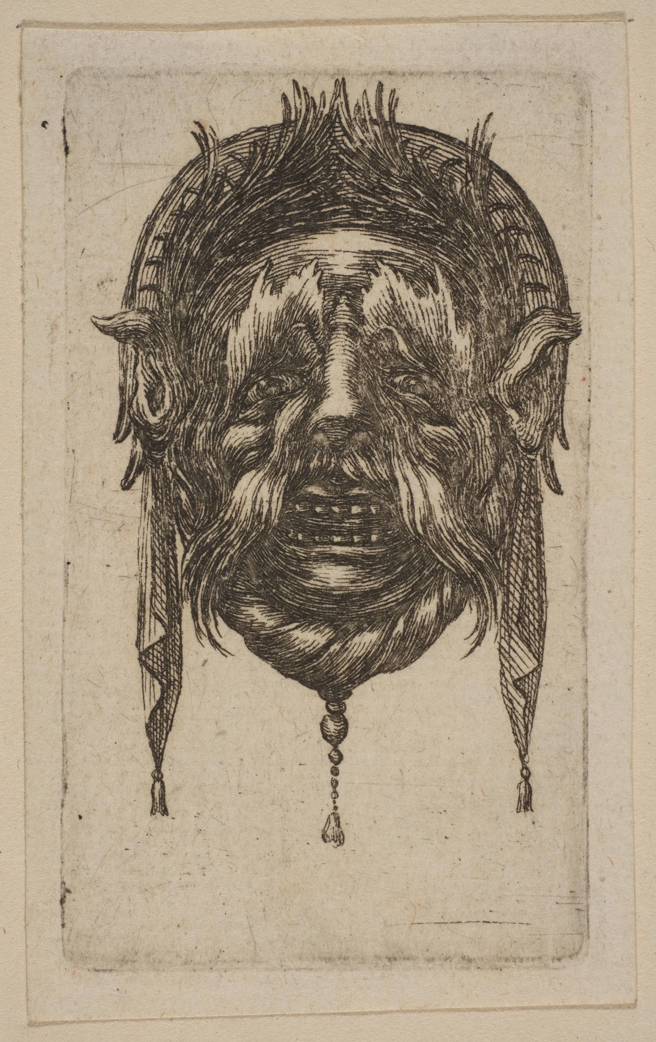 Grotesque Antique Mask Etching
