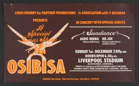 Osibisa Special Xmas Show Concert Poster