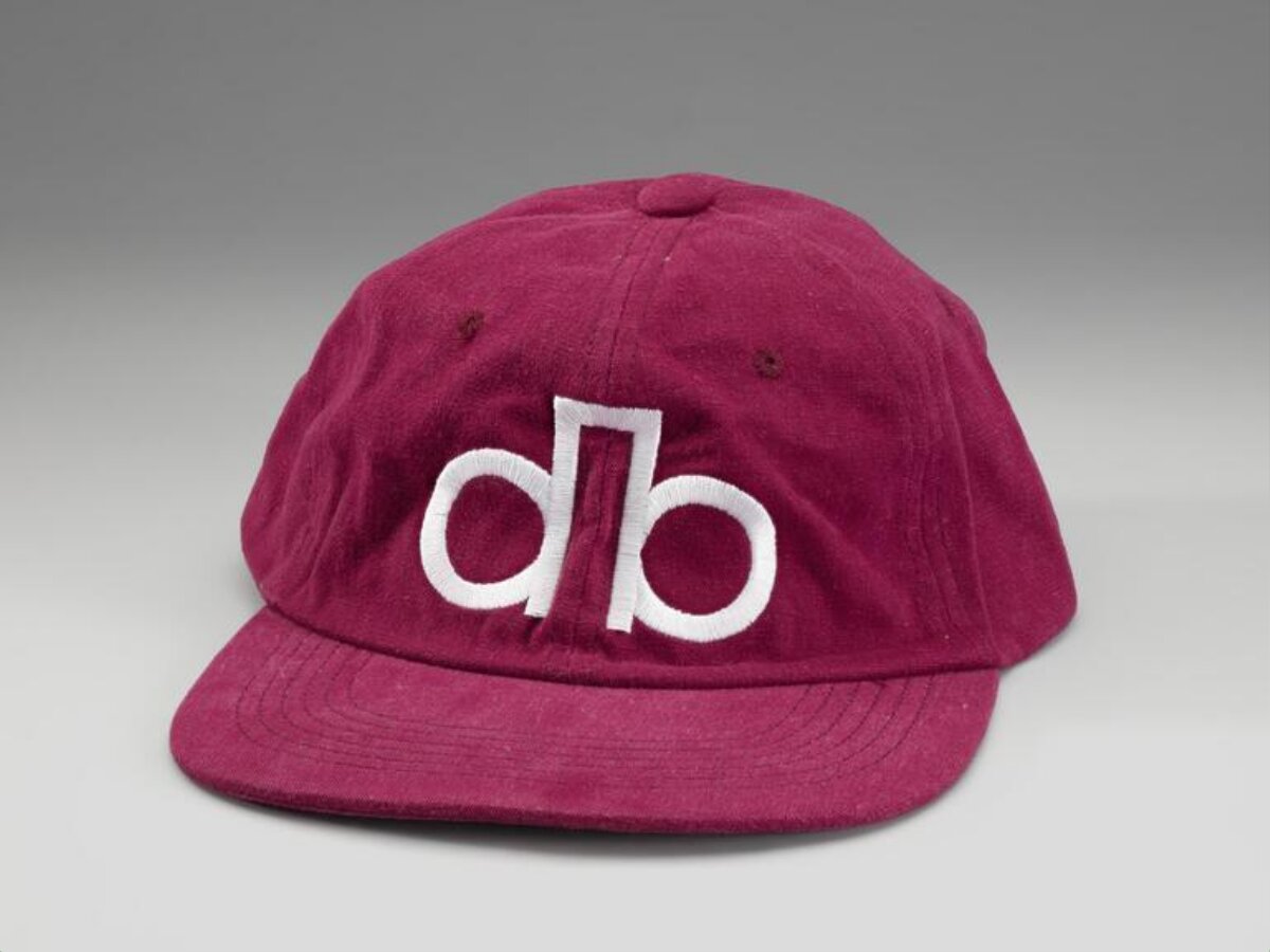 Burgundy Embroidered Logo Baseball Cap
