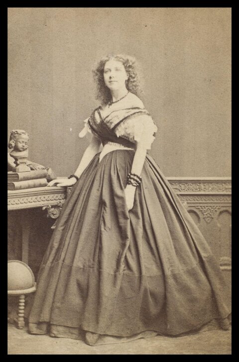 Victorian Woman Studio Portrait