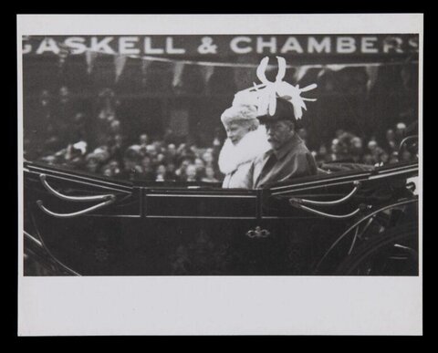 Royal Couple in Open Carriage