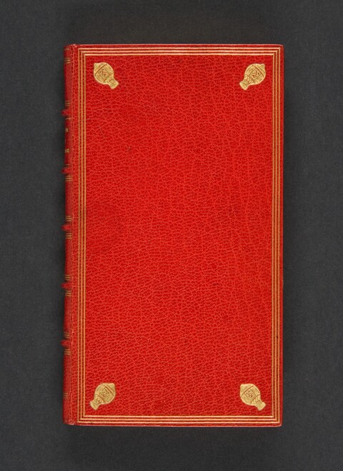 Red Gilt-Tooled Bound Book