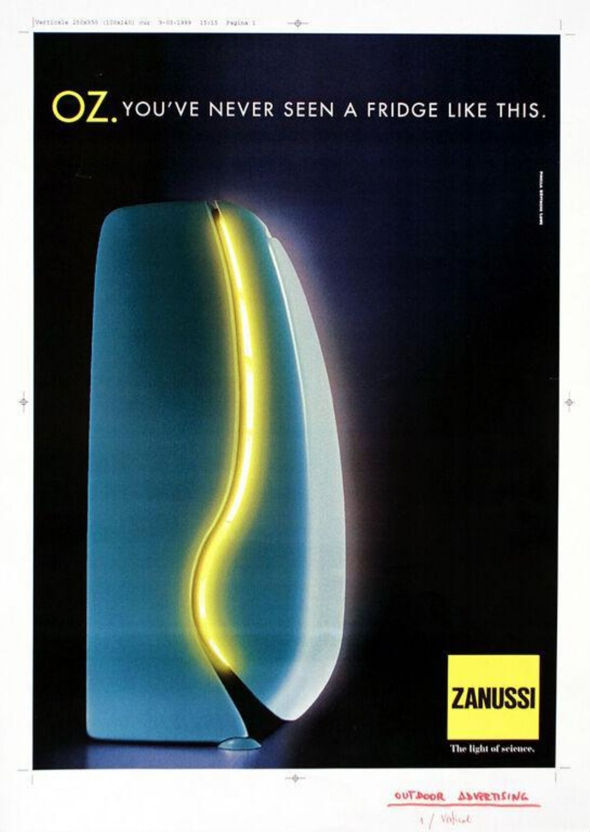 Zanussi OZ Fridge Print Advertisement