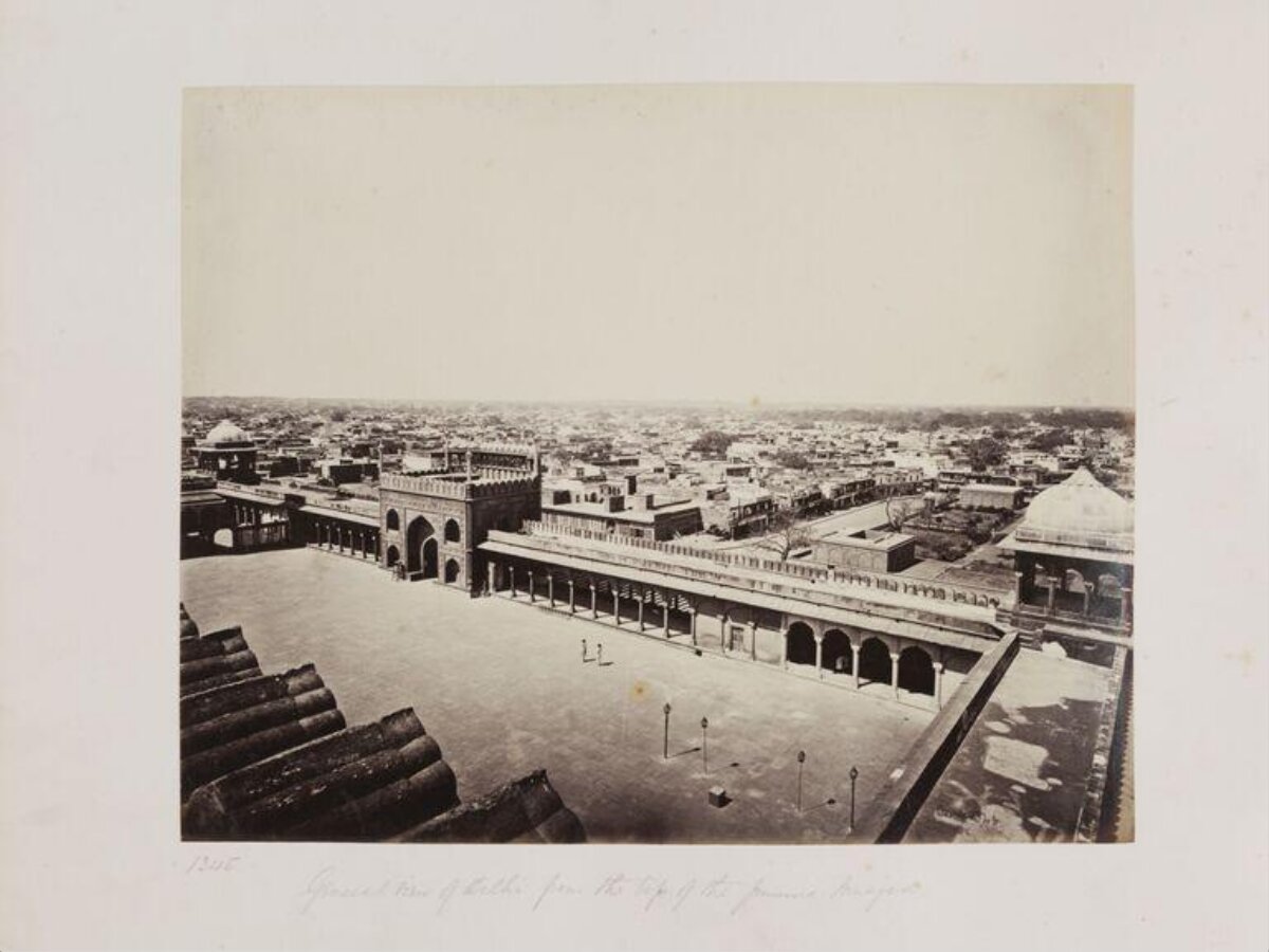 Vintage View of Delhi from Jama Masjid