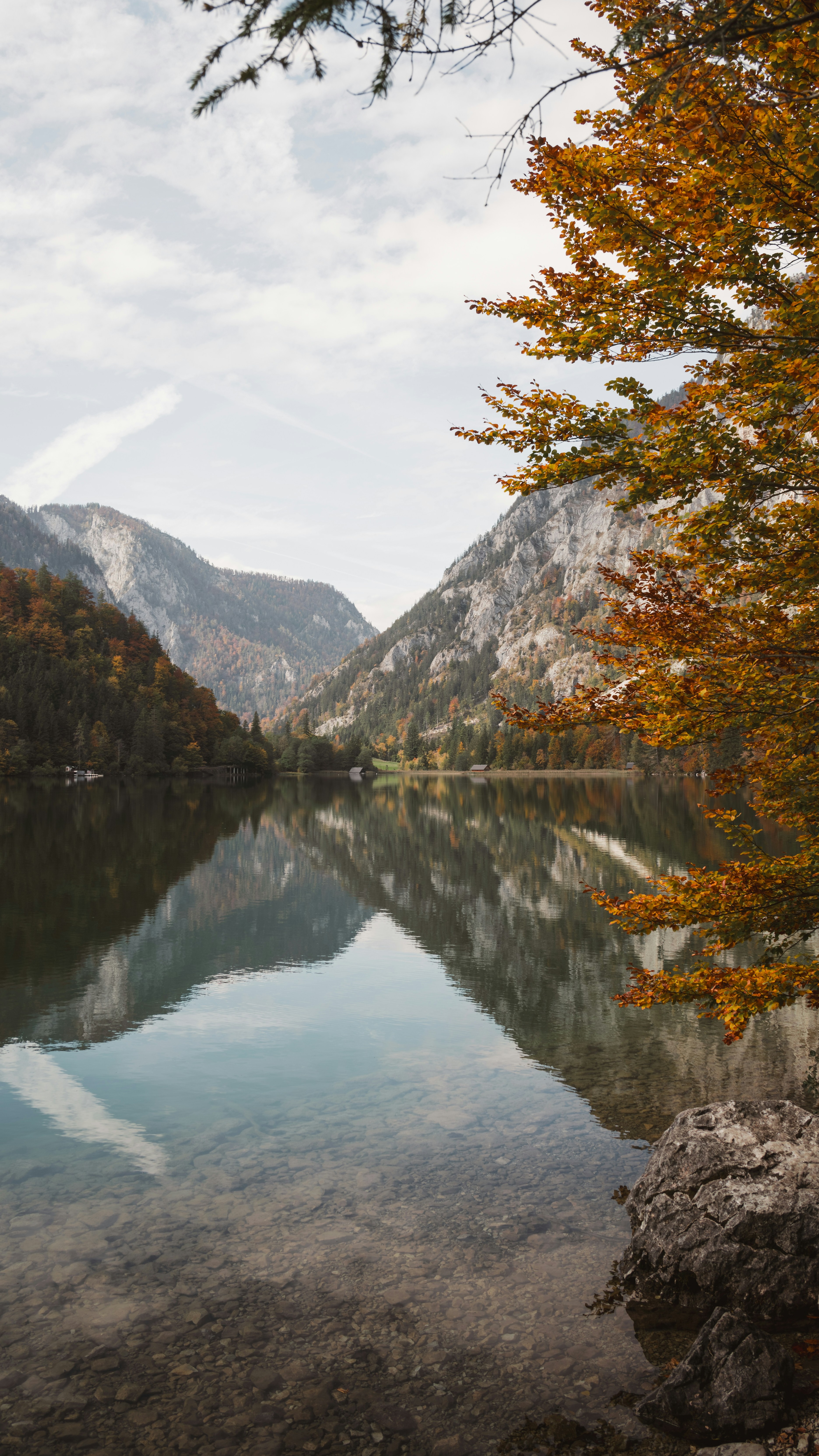 Autumn Mountain Lake Reflection