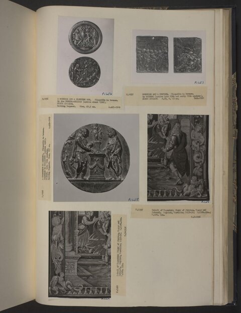 Album Page of Antique Art Object Photos