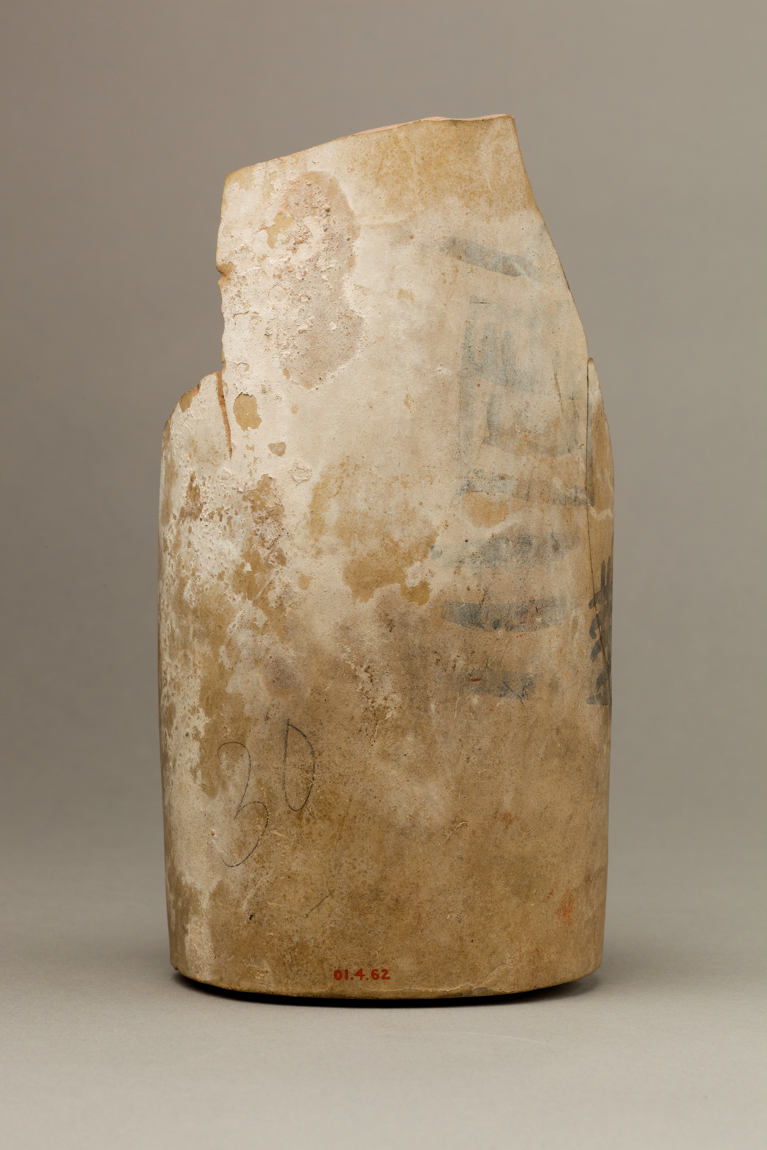 Broken Inscribed Ceramic Fragment
