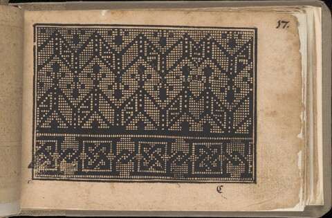 Antique Book Page Geometric Pattern