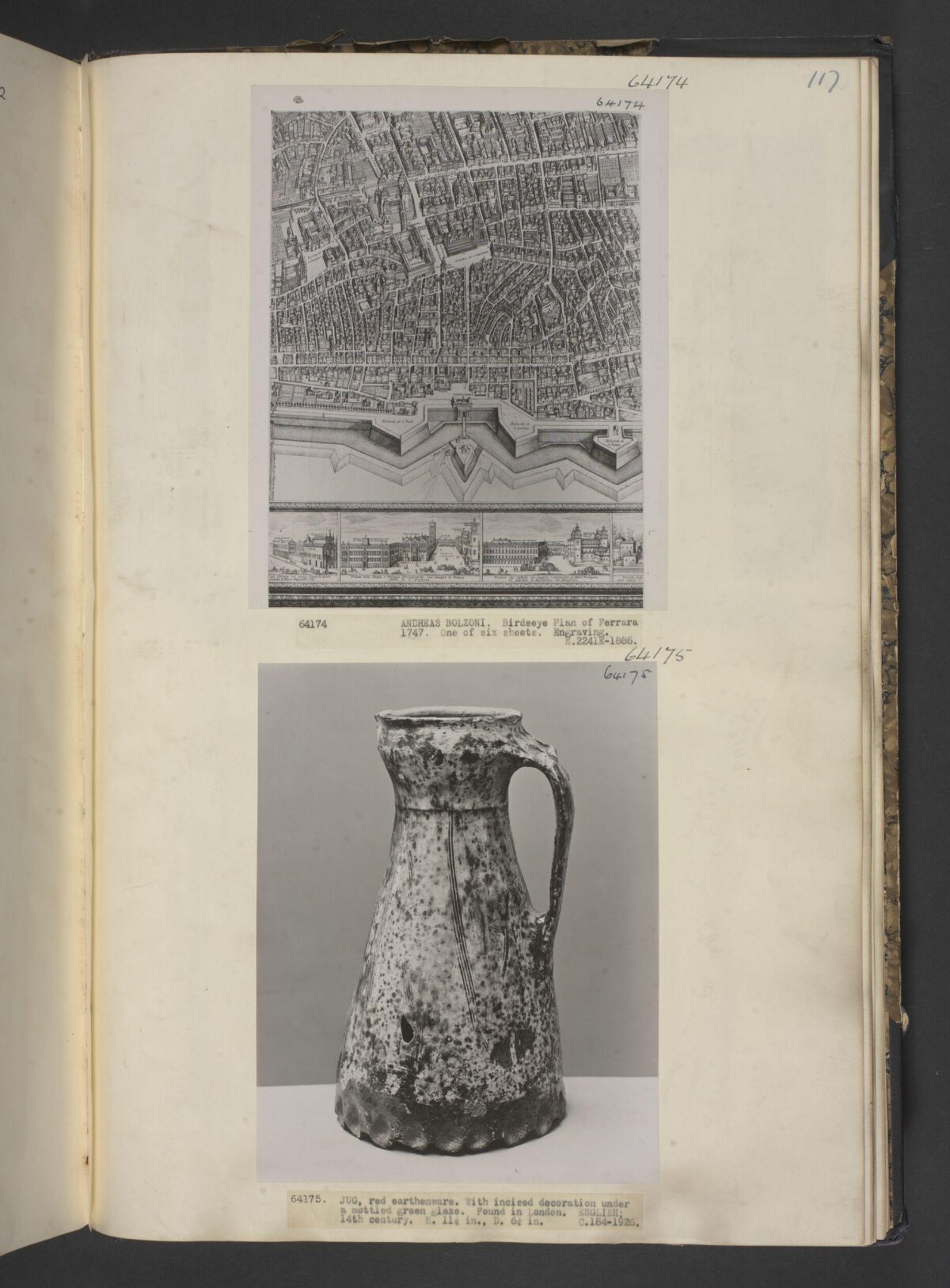 Album Page of Two Historical Artifacts