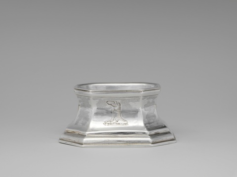 Silver Dish with Dog Engraving