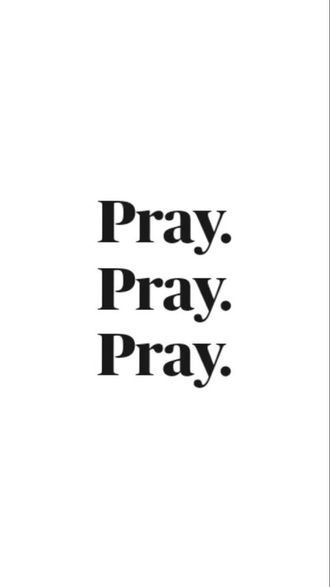 Repeated Pray Text Graphic