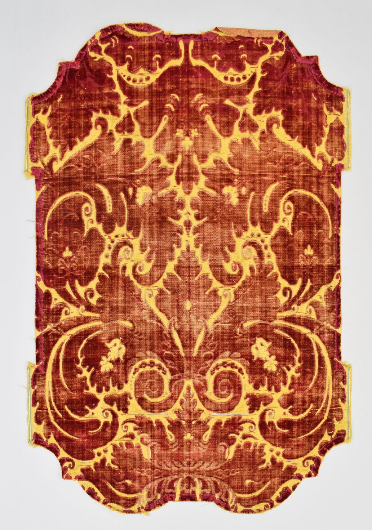 Antique Velvet Textile Fragment