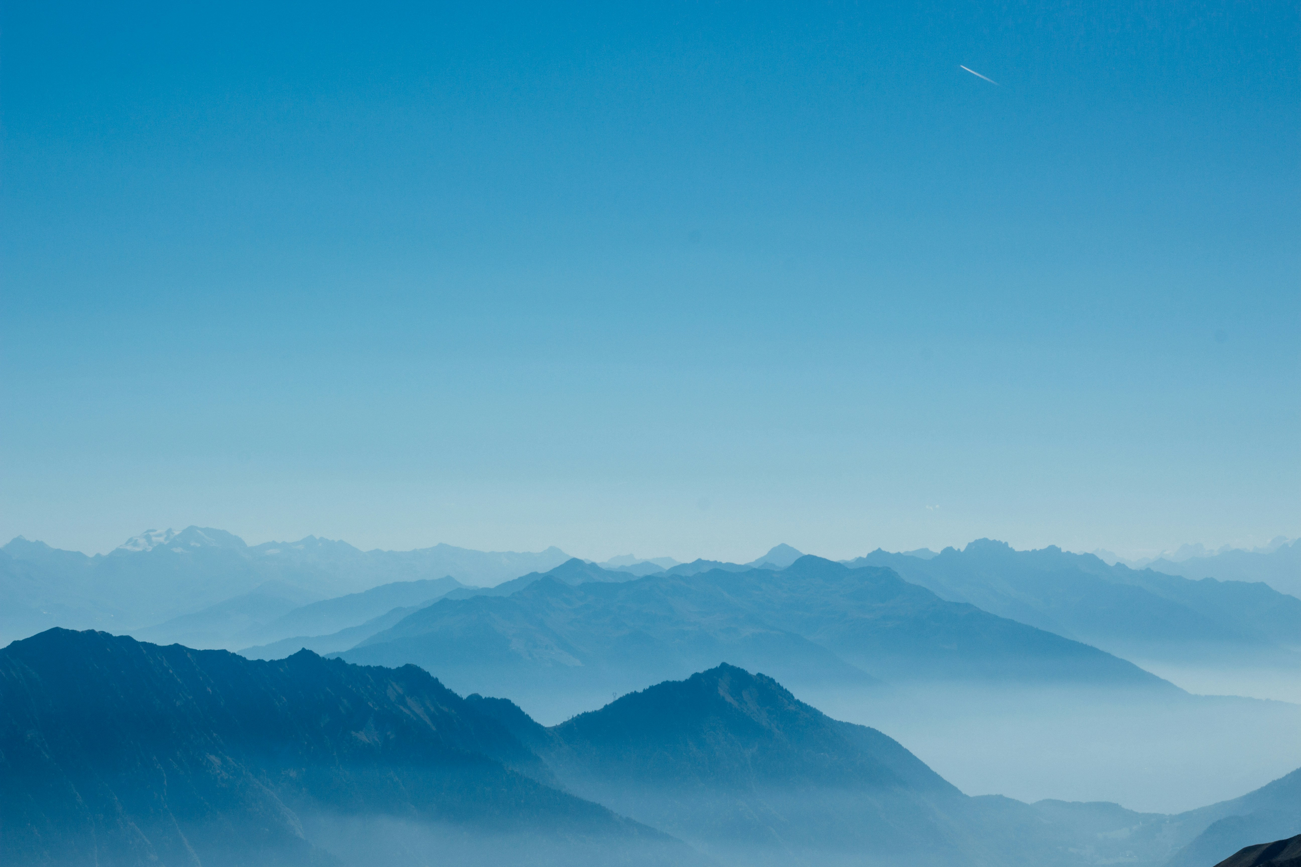 Layered Misty Mountain Landscape
