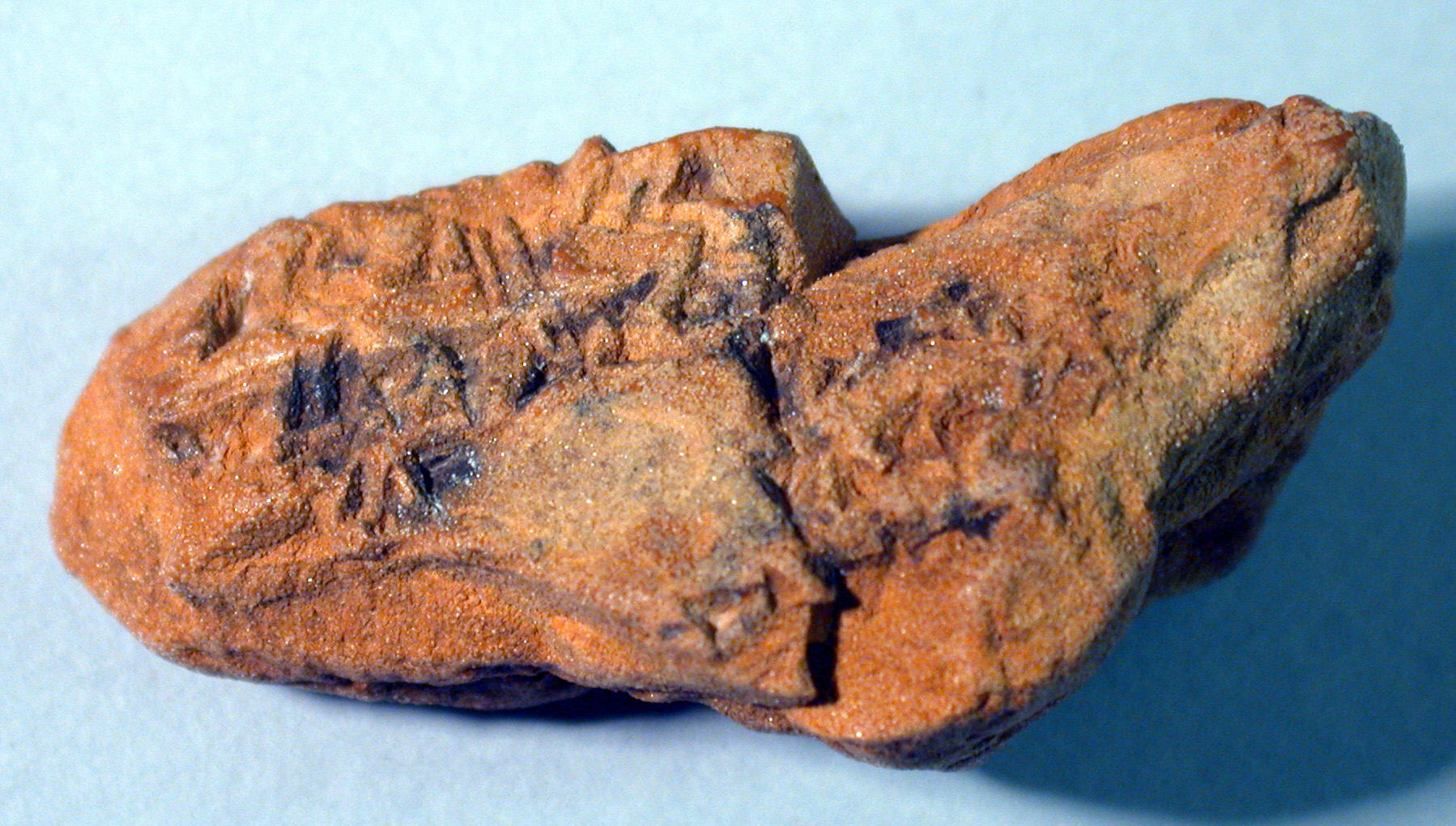 Rough Orange Mineral Rock Specimen