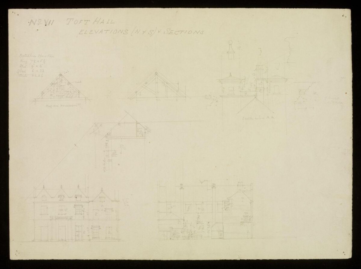 Toft Hall Architectural Drawing