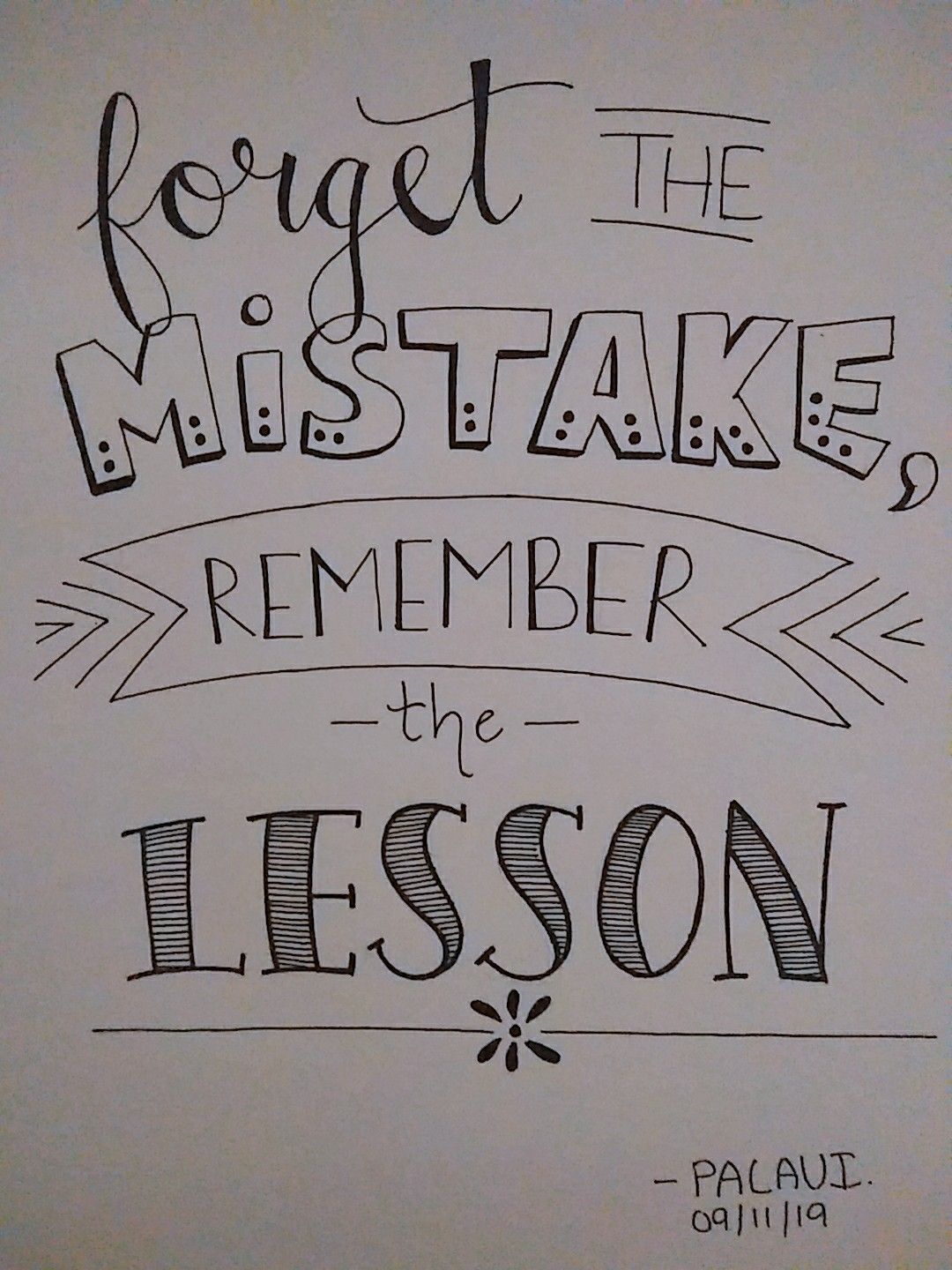 Hand Drawn Inspirational Quote
